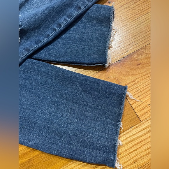 Free People Distressed High Rise 5 Button Fly Jeans Size 30 EUC - Picture 2 of 9